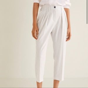 MANGO- OVERSIZED BOYFRIEND TROUSERS- NWT